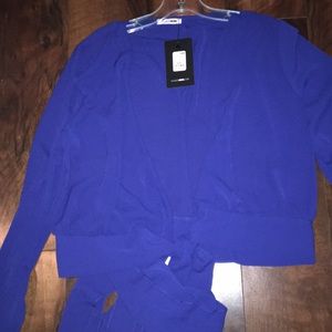 Fashion Nova Little White Lies top Royal Blue